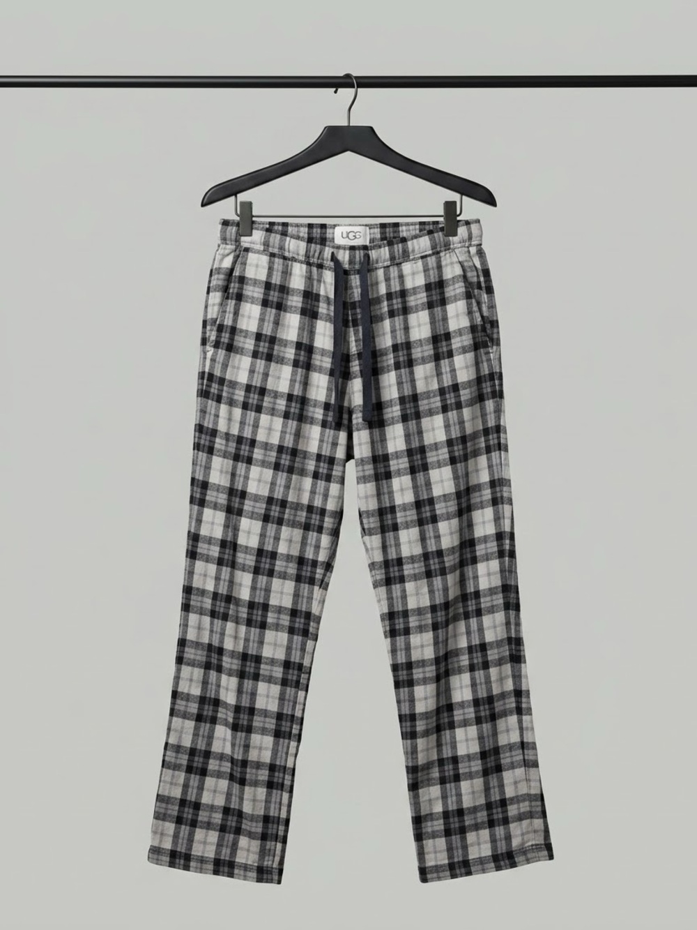 UGG Men’s Black & Gray Plaid Relaxed pajama pants